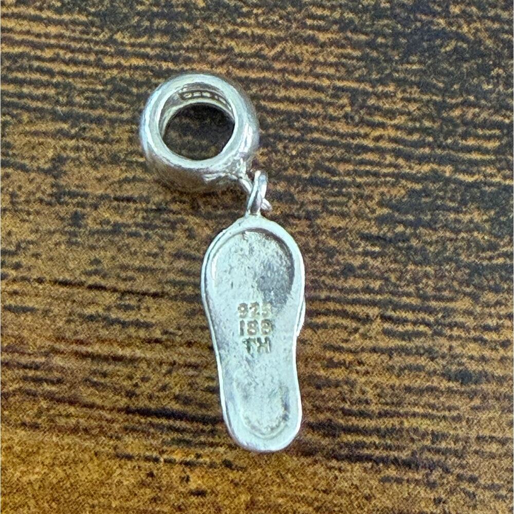 Sterling Silver Flip-Flop Charm - Picture 2 of 4